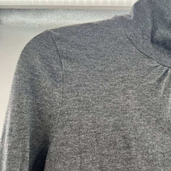 Talbots Mock Neck Top Women's Size XS Gray Long Sleeve Career - Picture 5 of 9